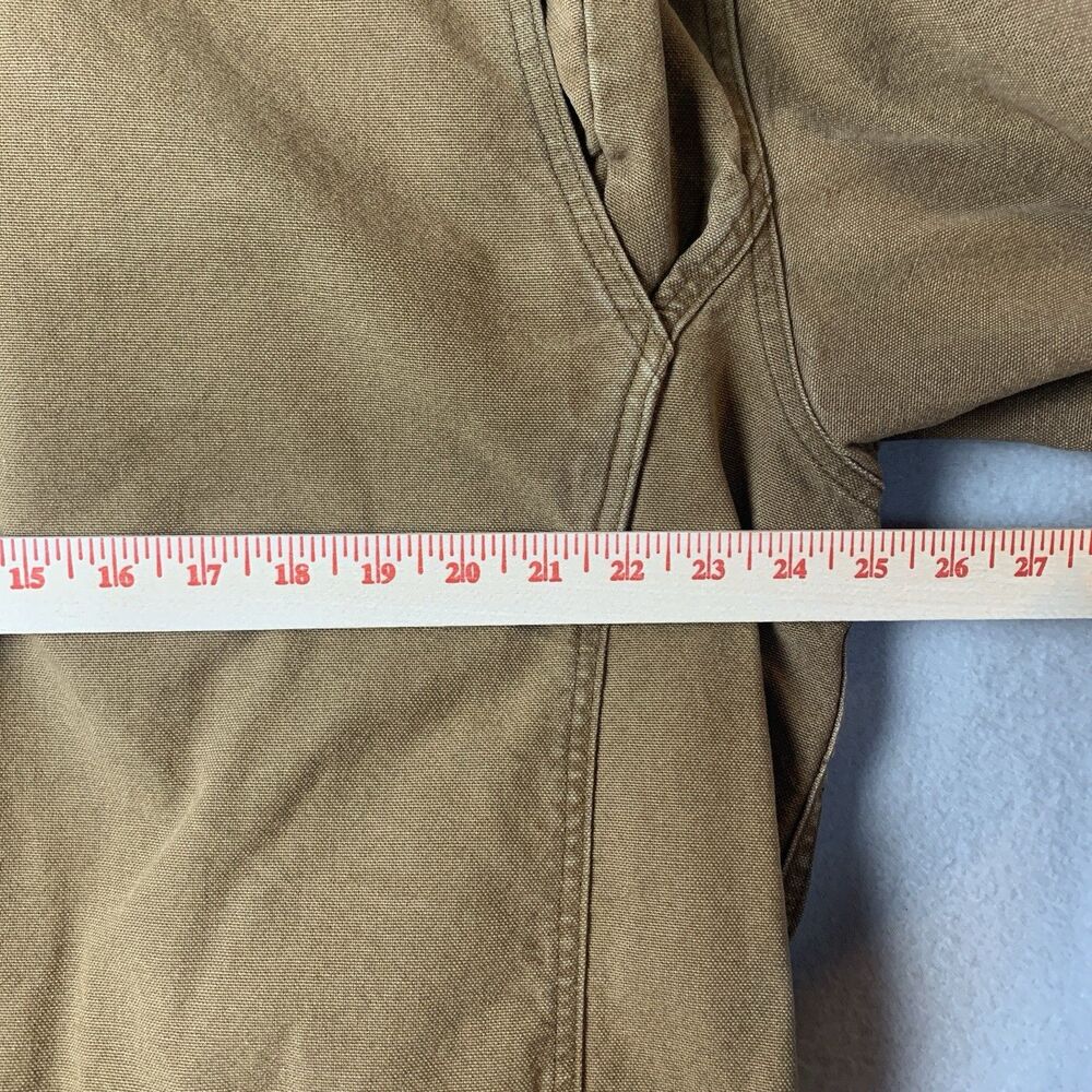 LL Bean Shearling Lined Chore Field Jacket Large? Brown Corduroy Trim Workwear - Picture 11 of 12